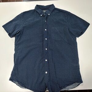 Bonobos Dark Blue Patterned Shirt